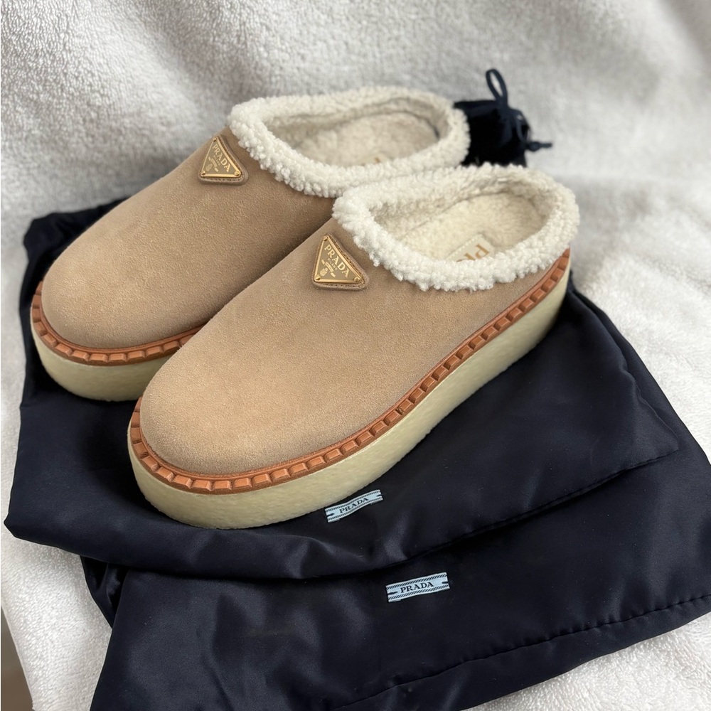 Prada Platform Slippers